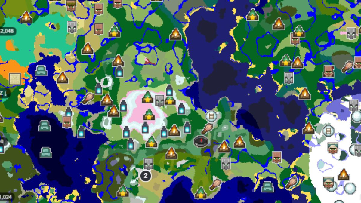 Giant Mountain Bowl with Cherry Grove map