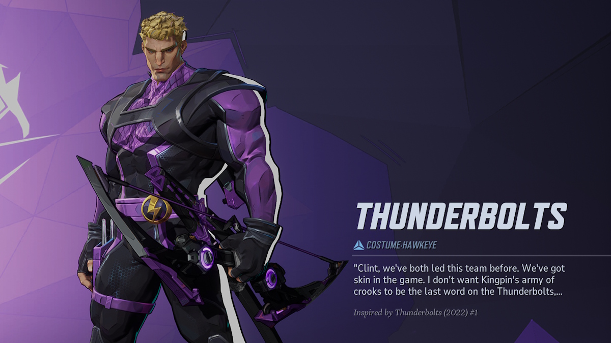 Hawkeye Thunderbolts skin in Marvel Rivals