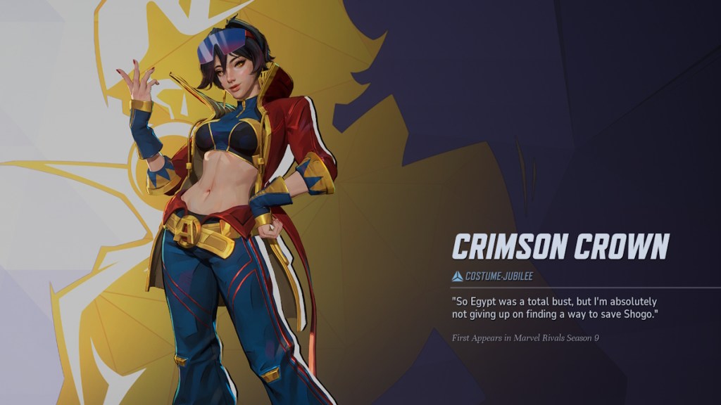Jubilee Crimson Brown Ranked Skin Reward in Marvel Rivals Season 9