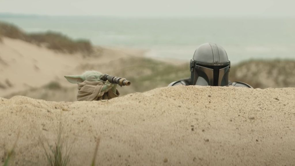 A snippet from The Mandalorian and Grogu