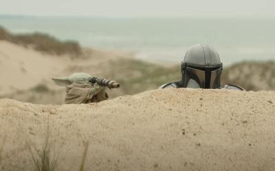 A snippet from The Mandalorian and Grogu