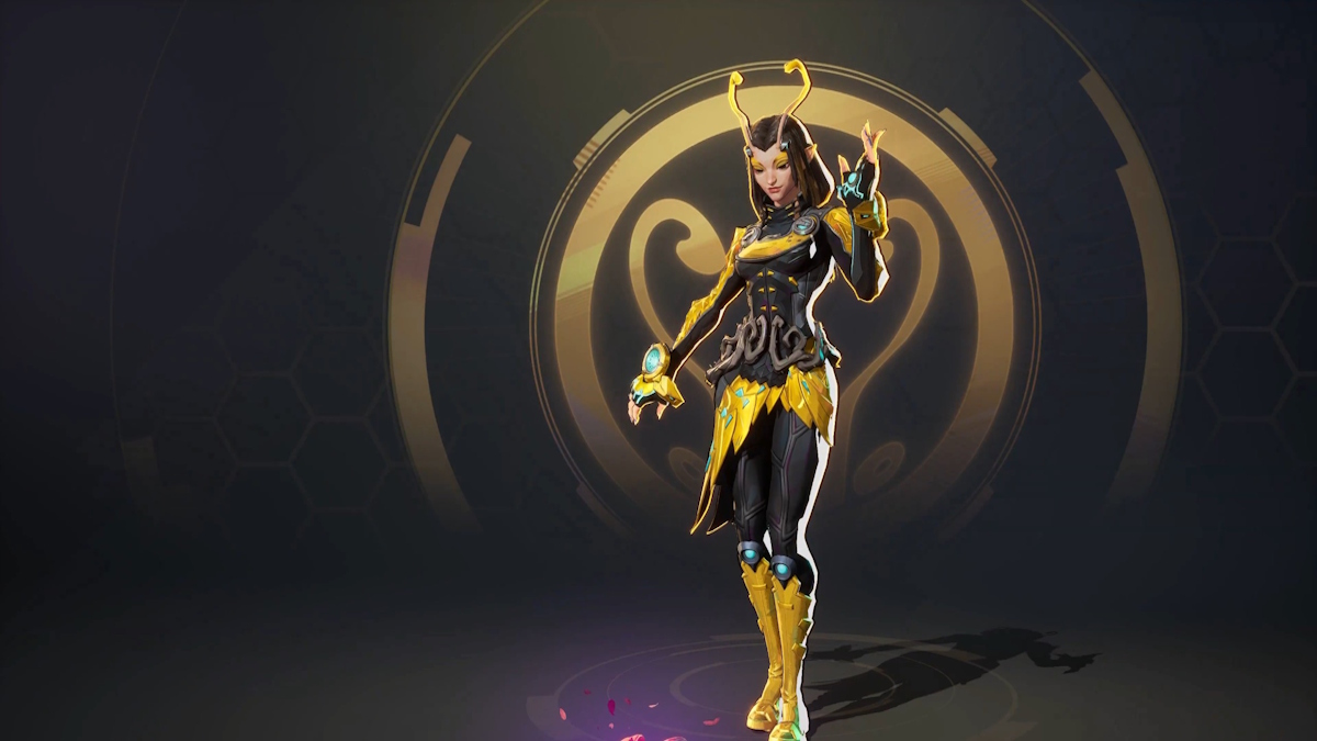 Mantis free Black and Gold skin in Marvel Rivals
