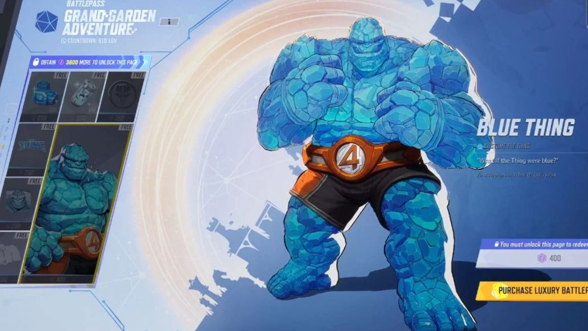 Marvel Rivals Blue Thing Skin