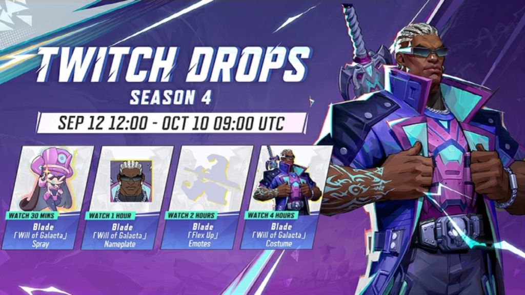 Marvel Rivals Season 4 Twitch Drop Rewards Graphic