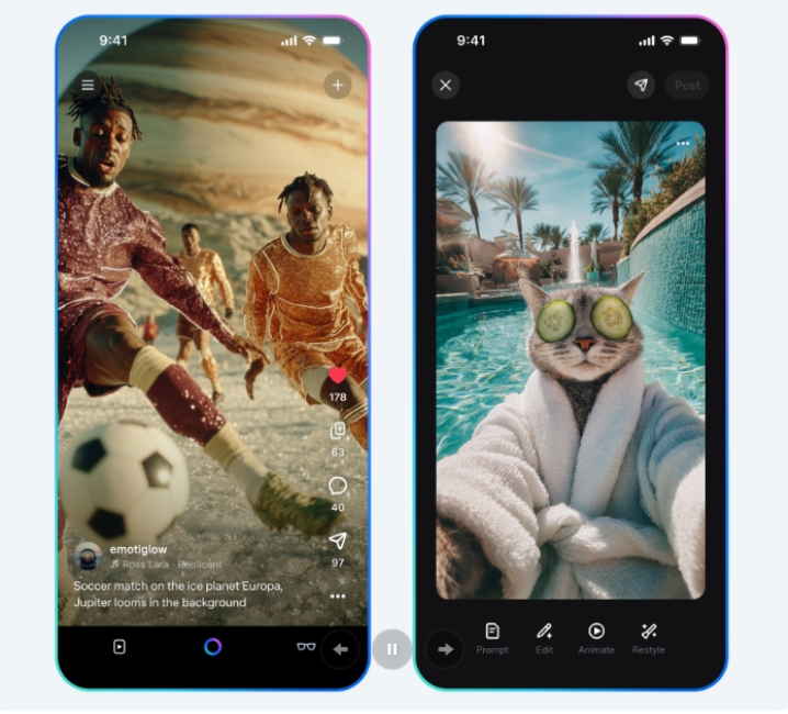Meta-AI-app-Vibes-feed-overview