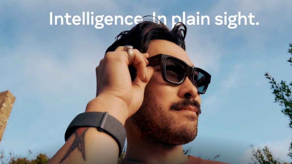 Meta Ray-Ban Display worn by a guy