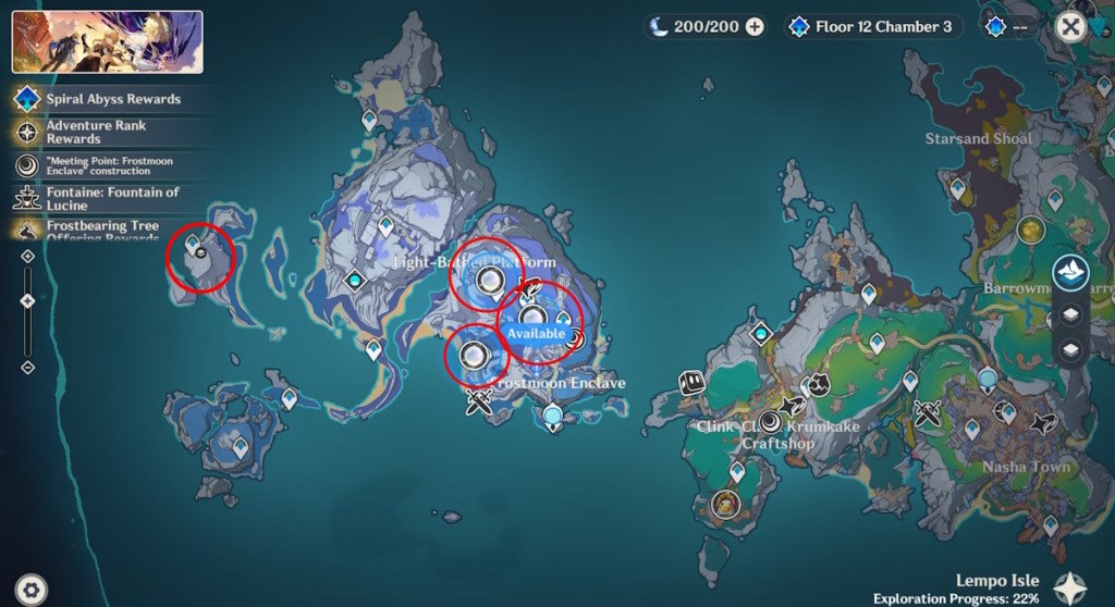 Moonfall Silver Material Locations Genshin Impact