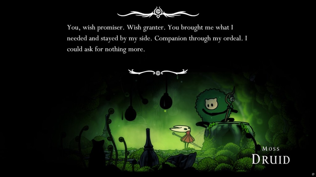 Moss Druid NPC Silksong