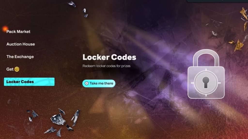 Locker Codes option in NBA 2K26