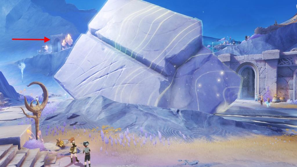 Place the fragment on the Stone Genshin Impact
