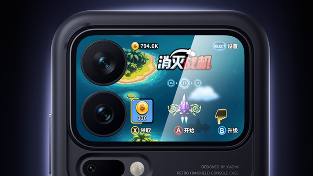Playing Space Invaders on the Xiaomi 17 Pro Magic Back display