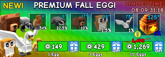 Premium Fall Egg Pack Grow a Garden