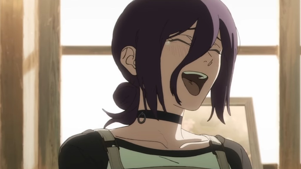 Reze laughing