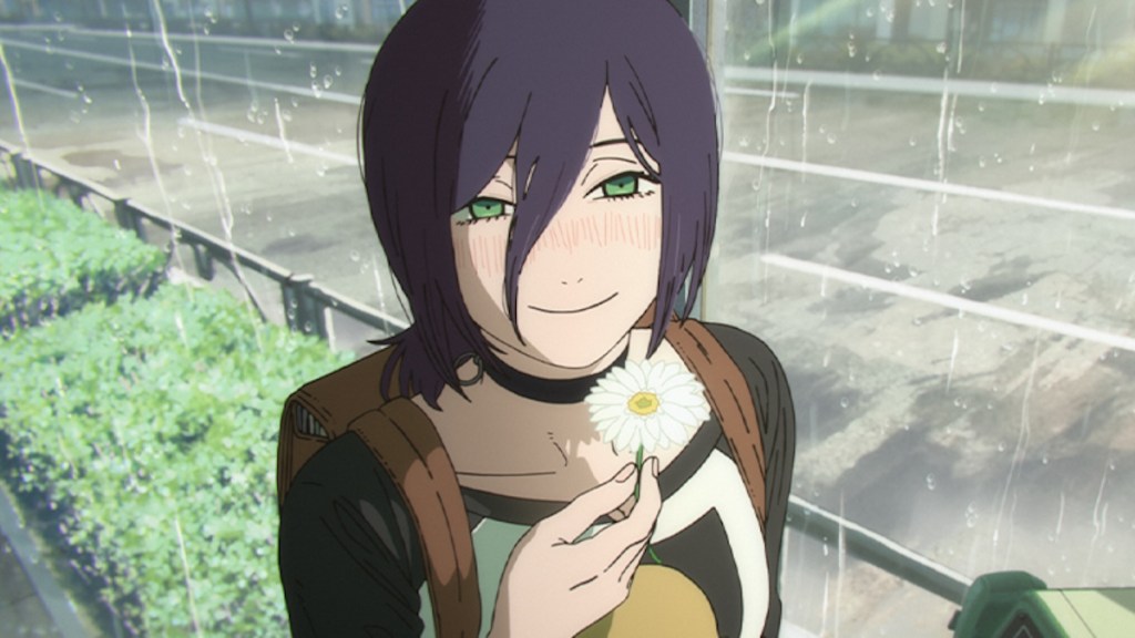 Reze with a flower in Chainsaw Man