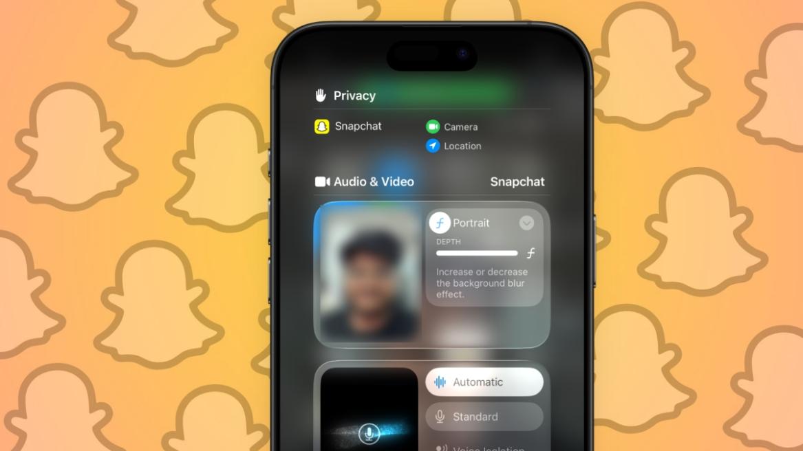 Snapchat portrait mode feature preview
