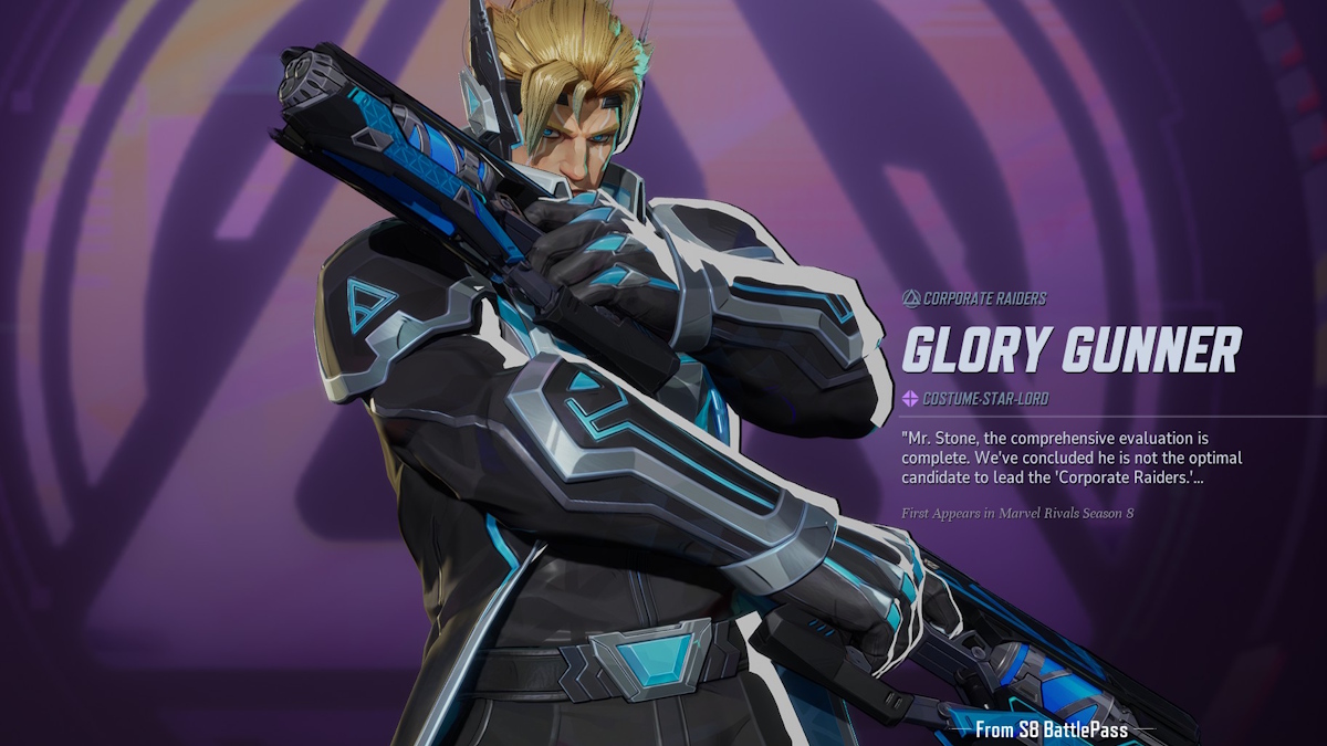 Starlord Glory Gunner skin in Marvel Rivals