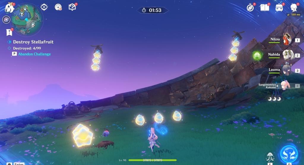 Stella Fruit Challenge Genshin Impact