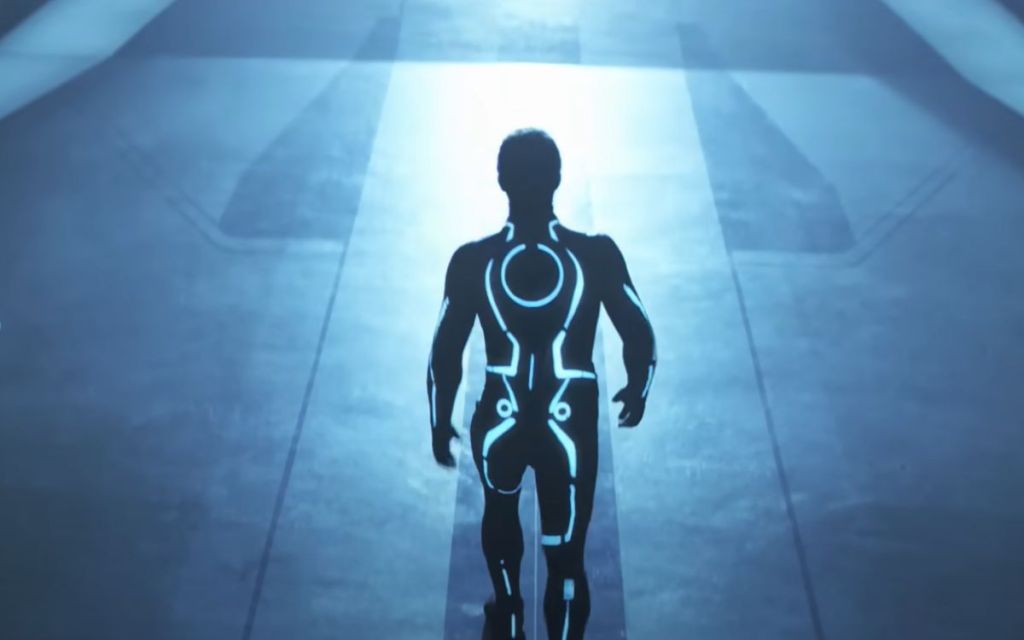 a snippet from the trailer of Tron Legacy