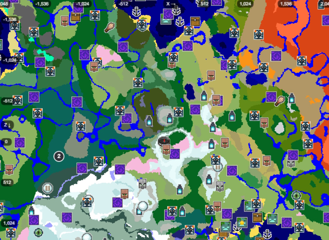 Valley of Minecraft Cherry Grove Map