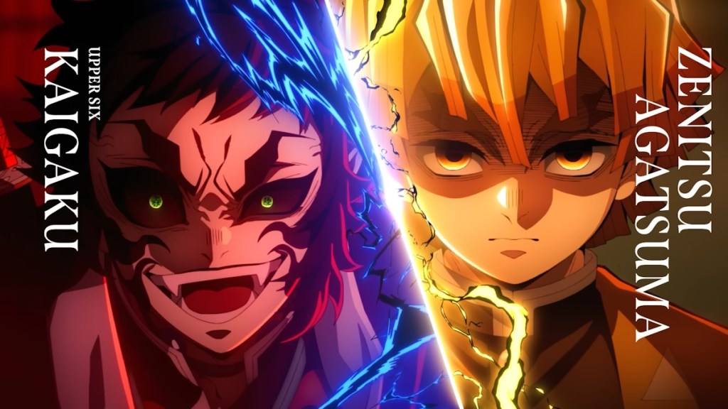Zenitsu vs Kaigoku  in Infinity Castle movie