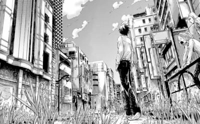 A panel from Alice in Borderland manga