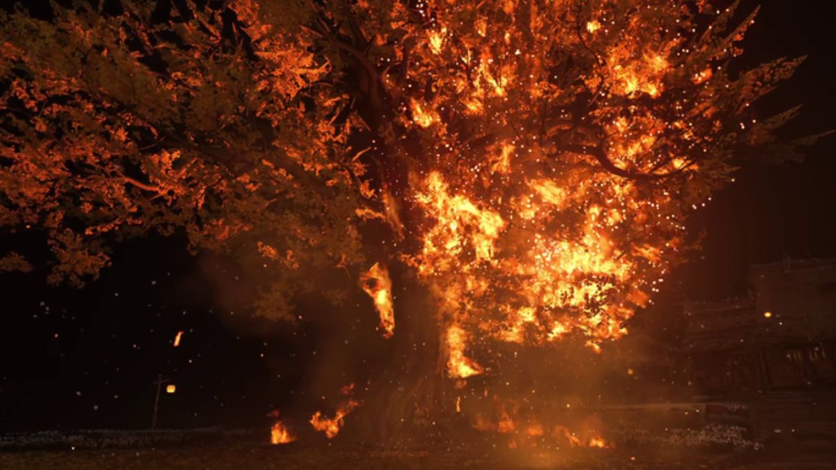 Atsu Burning Tree in Ghost of Yotei