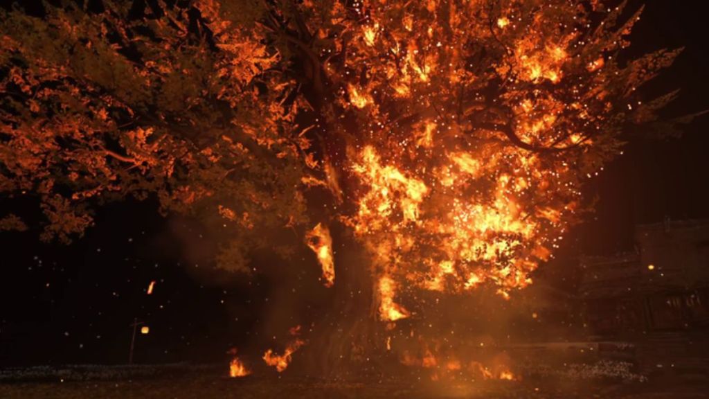 Atsu Burning Tree in Ghost of Yotei
