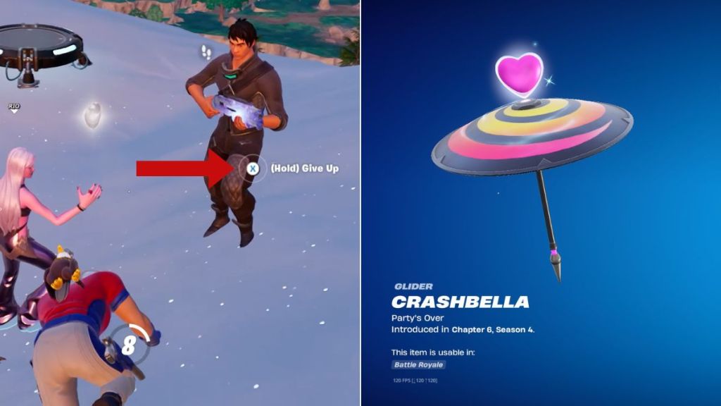 Fortnite Delulu Give Up and Glider