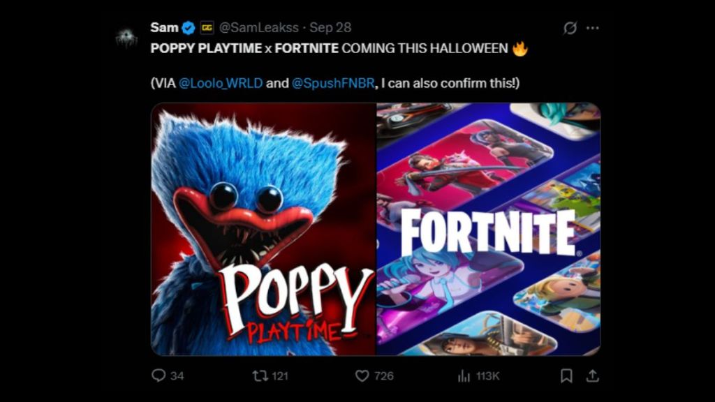 Poppy Playtime Fortnite