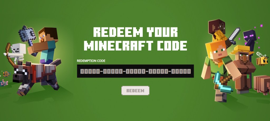redeem minecraft code