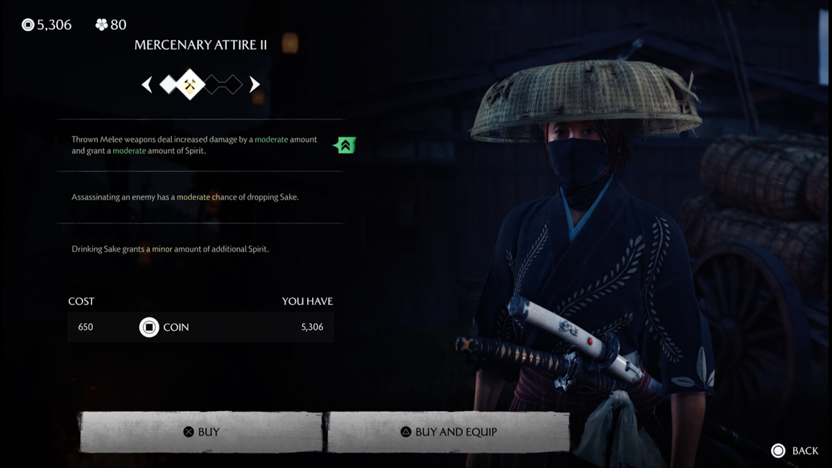 upgrading armors in Ghost of Yotei