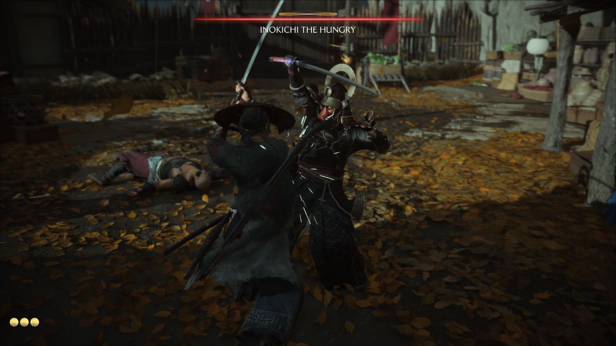 Ghost of Yotei heavy combat