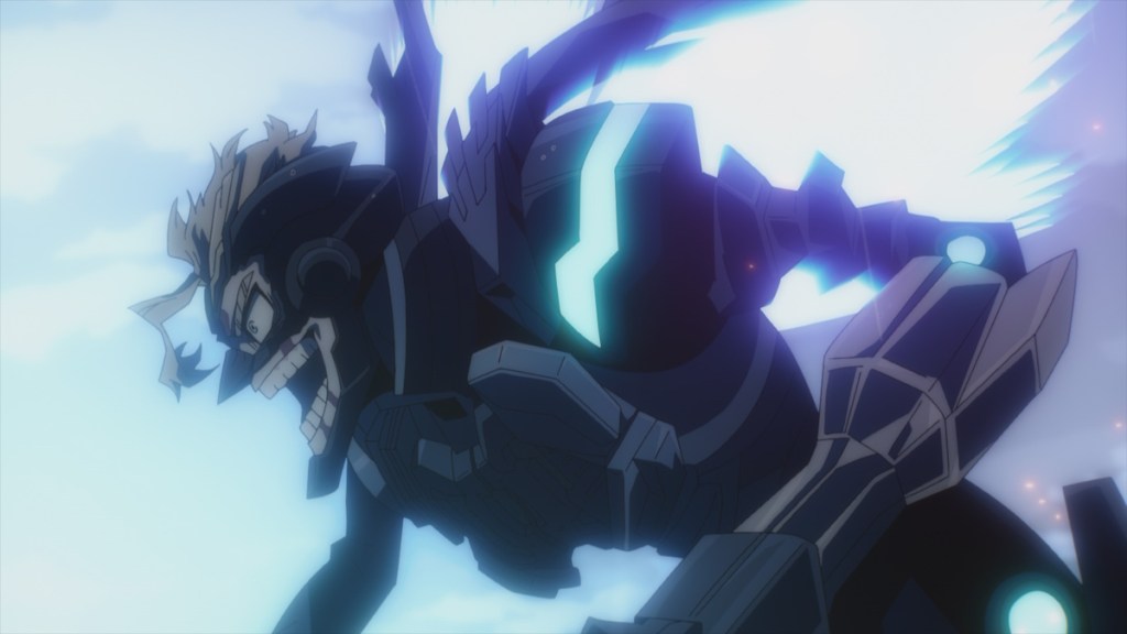 Armored All Might fighting against All For One