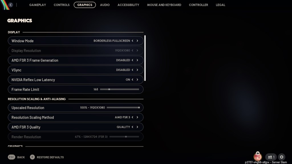 Arc Raiders Graphics Settings