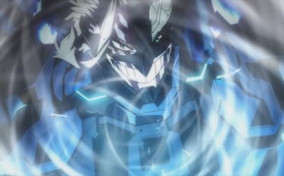 Armored All Might smiling