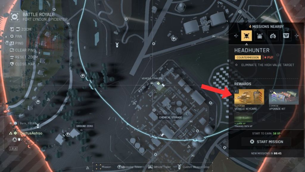 BF6 Battle Royale Missions Menu Screen
