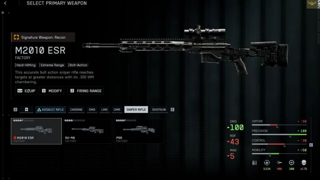 Battlefield 6 M2010 ESR Sniper