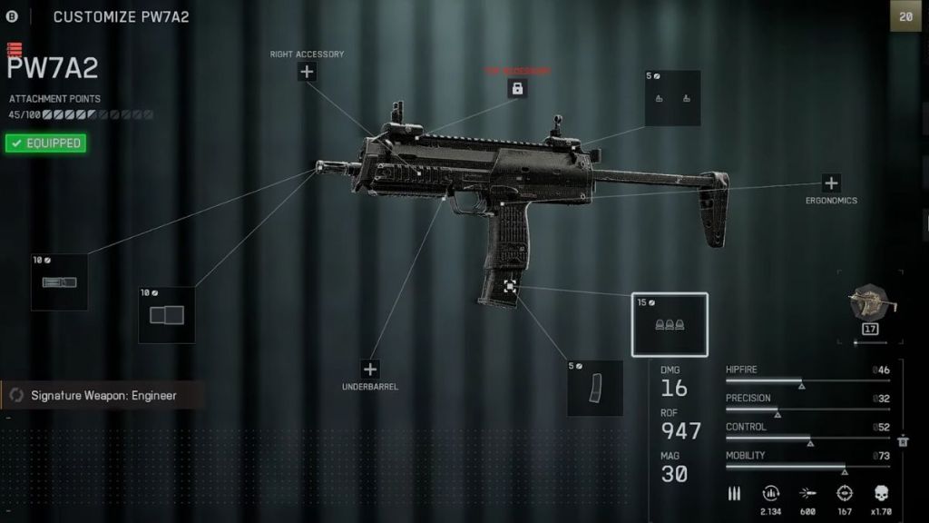 Battlefield 6 PW7A2 Loadout