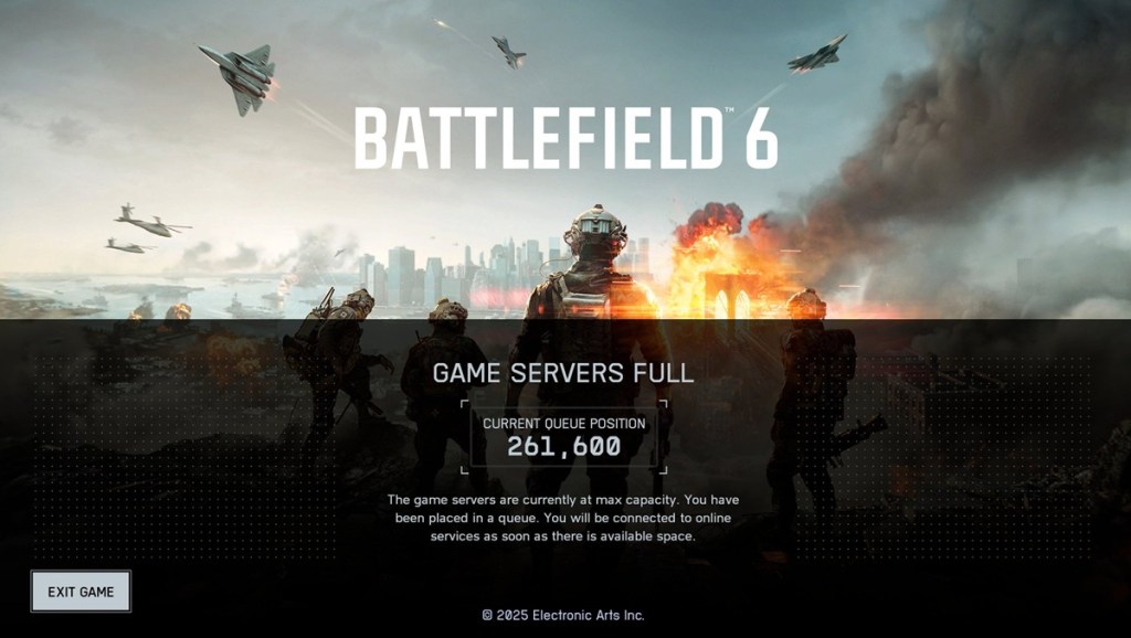 Battlefield 6 server long queue