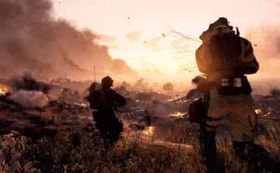 Soldiers surveying the area in Battlefield 6