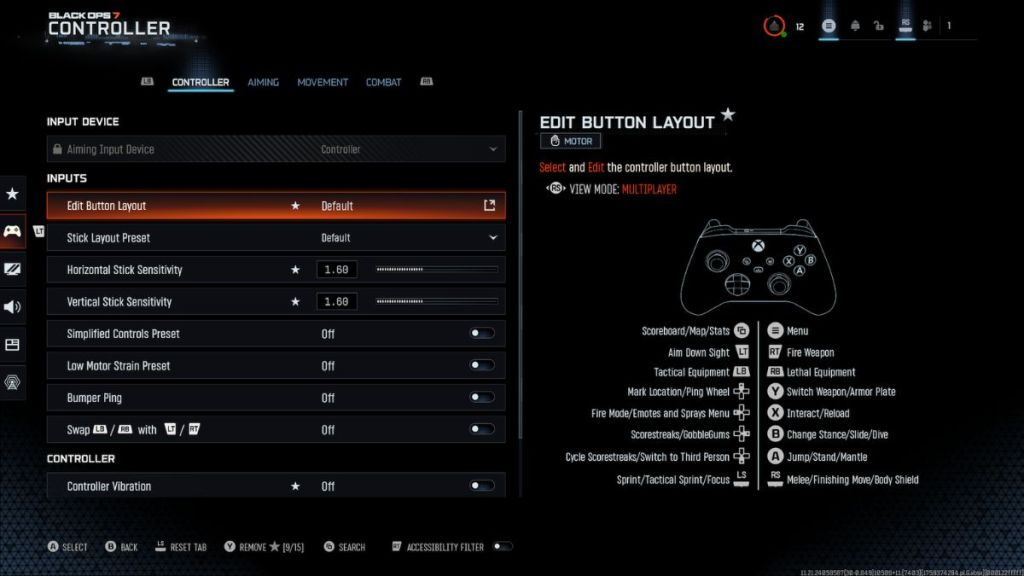 Black Ops 7 Best Controller Settings Screenshot