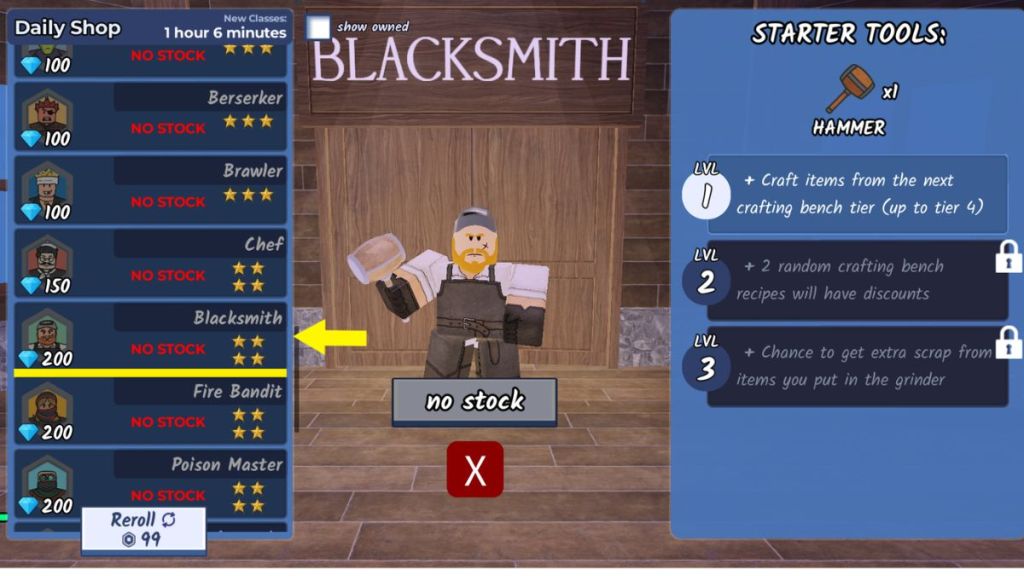 Blacksmith Class