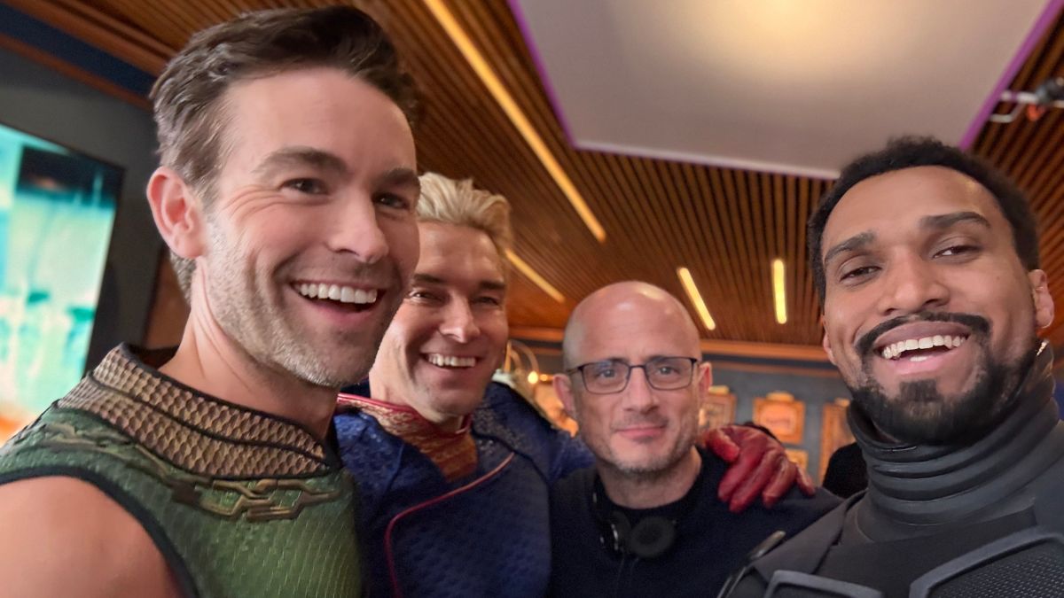 Cast of The Boys and Eric Kripke