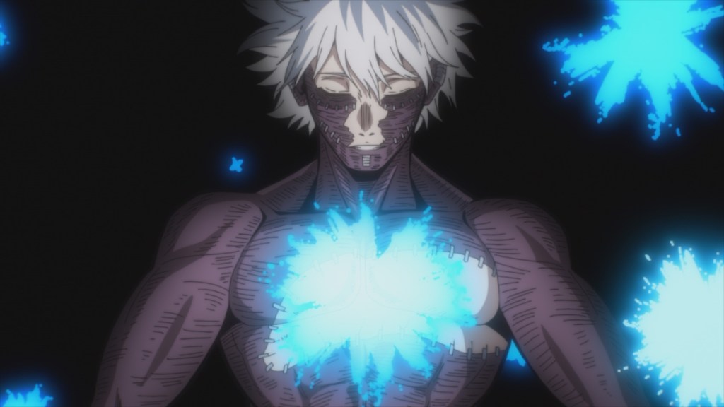 Dabi flames in MHA anime