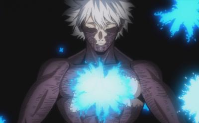 Dabi flames in MHA anime