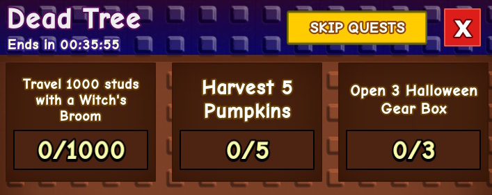 Dead Tree Quests Tasks