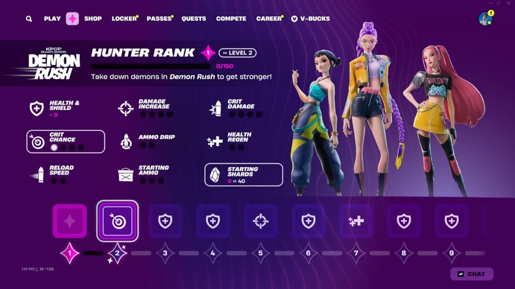 Demon Hunter ranks in Fortnite