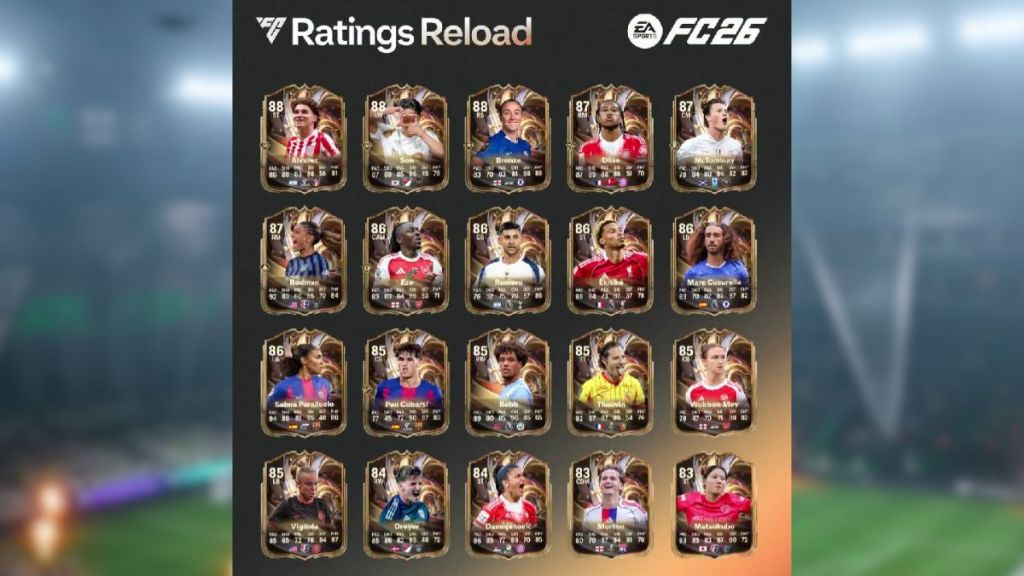 EA FC 26 Ratings Reload Team 1