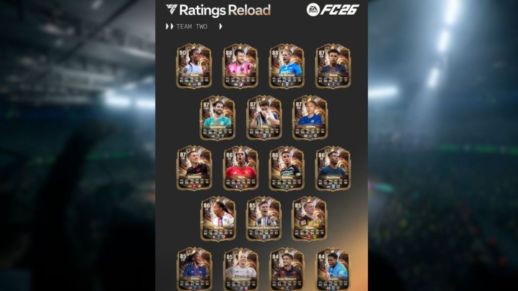 EA FC 26 Ratings Reload Team 2 Full Squad