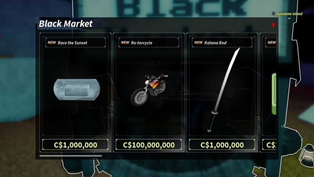 Fisch Black Market Items
